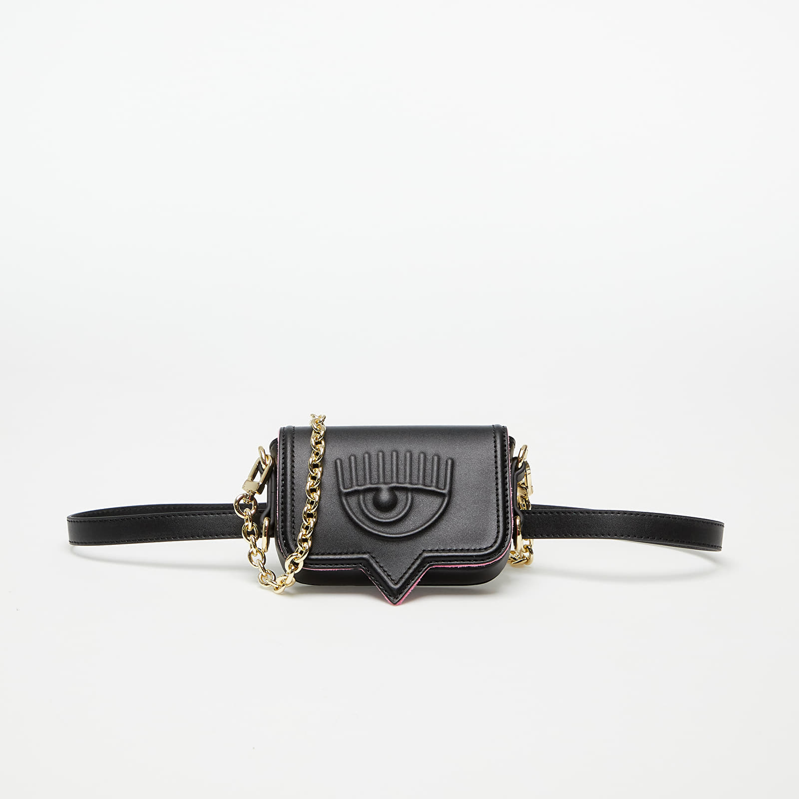 Handbags Chiara Ferragni Smooth Calf Pu Bag Black