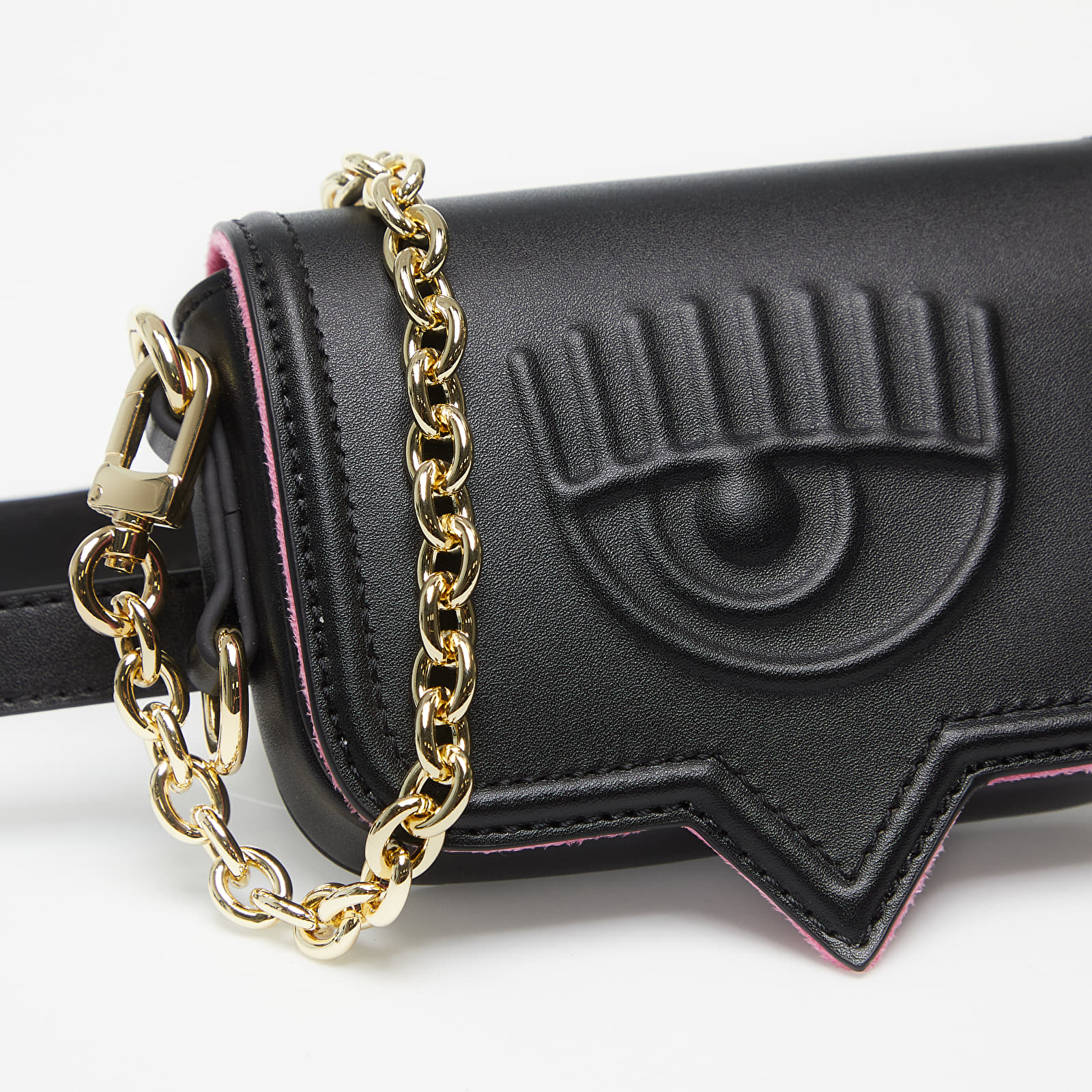 Handbags Chiara Ferragni Smooth Calf Pu Bag Black