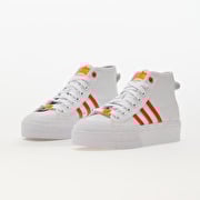 Women s shoes adidas Nizza Platform Mid Her Vegan W Ftw White Seimor Bliss Orange Footshop