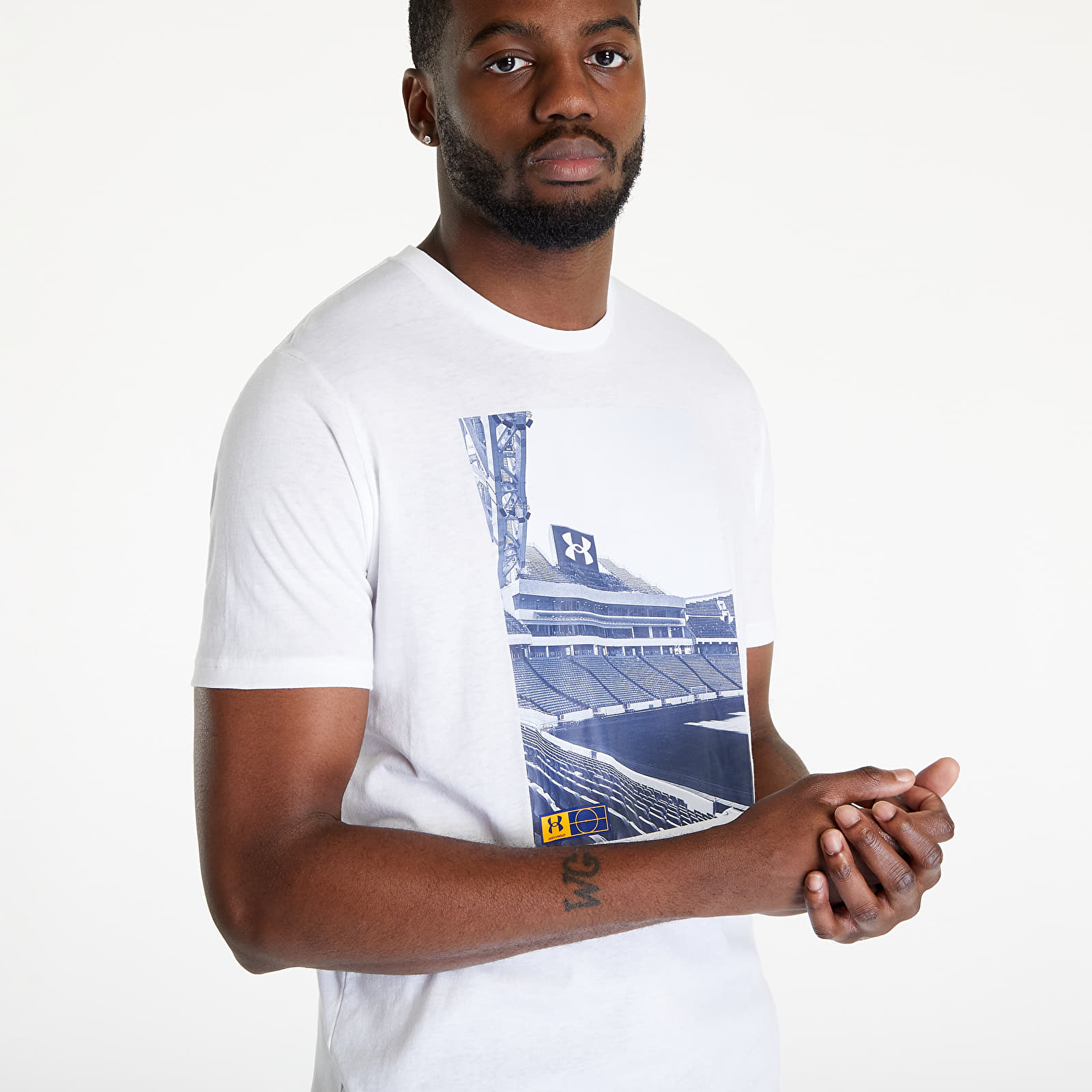 T-shirts Under Armour Photoreal Field Gf Ss White/ Bauhaus Blue