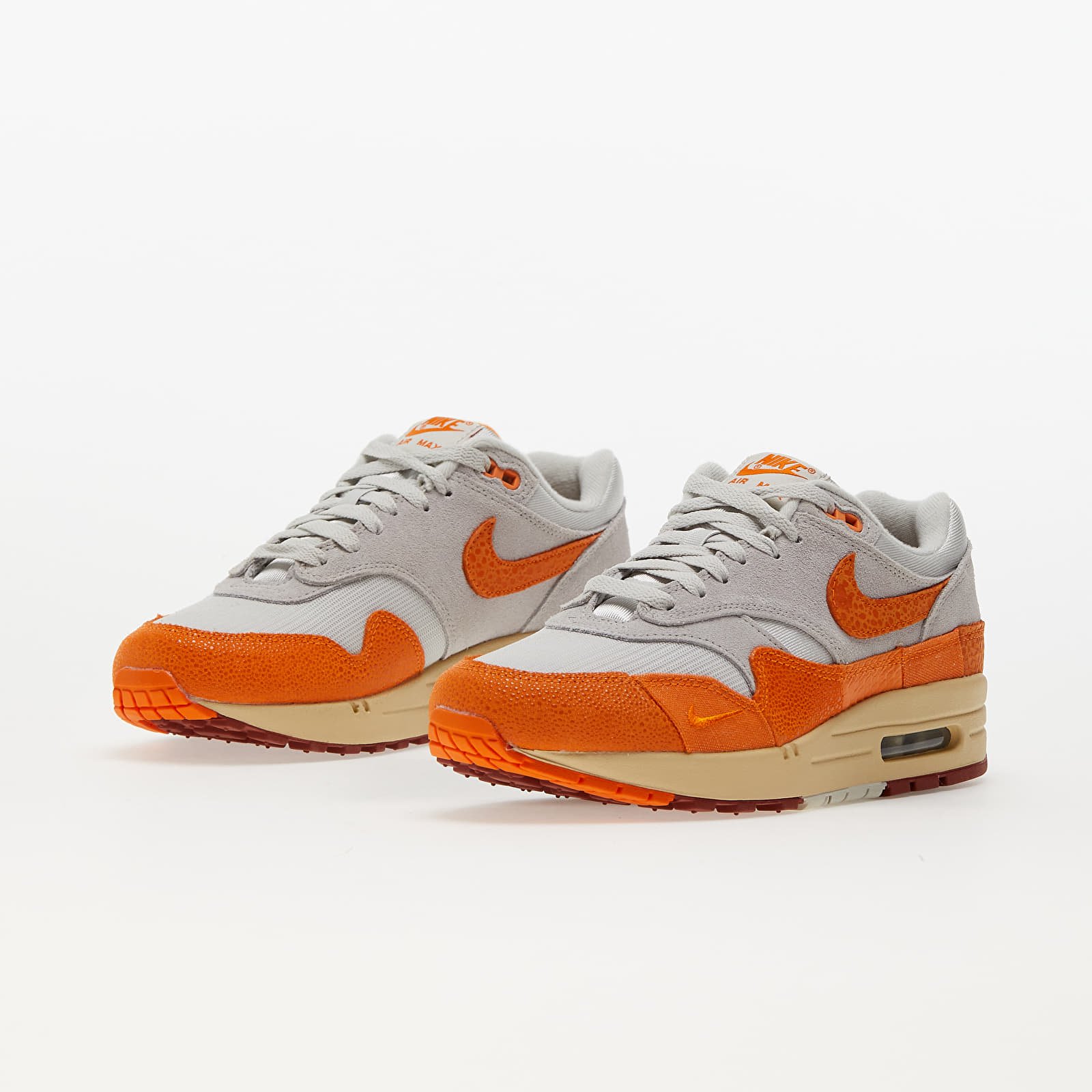 Încălțăminte și sneakerși pentru femei Nike WMNS Air Max 1 Light Bone/ Magma Orange-Neutral Grey