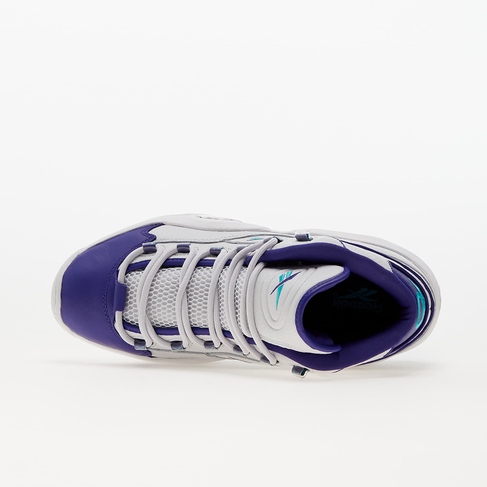 Încălțăminte și sneakerși pentru bărbați Reebok Question Mid Classic Grey 1/ Bold Purple/ Classic Teal