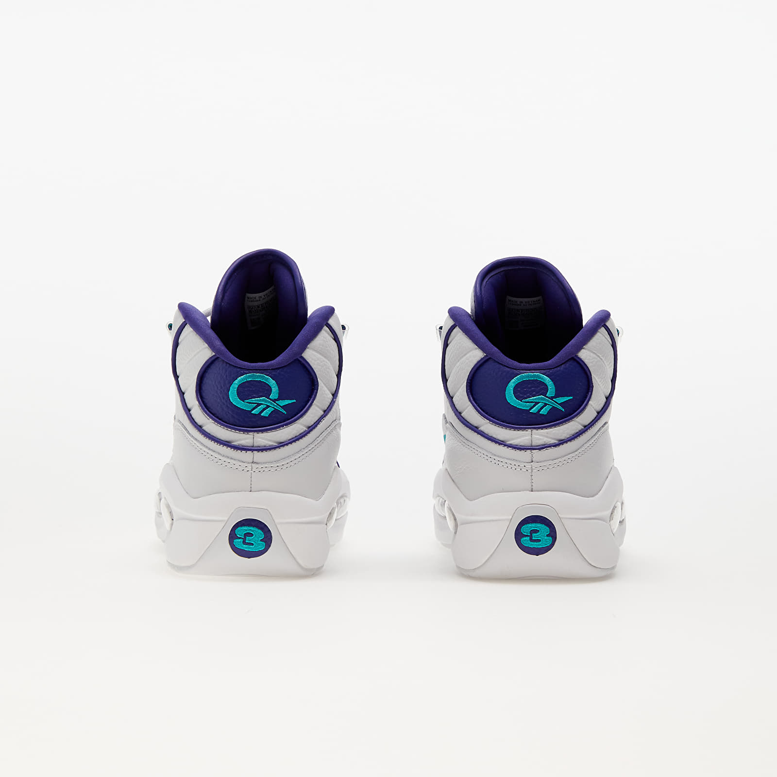 Încălțăminte și sneakerși pentru bărbați Reebok Question Mid Classic Grey 1/ Bold Purple/ Classic Teal