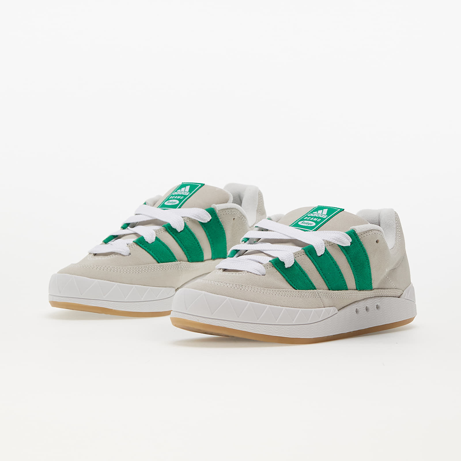 Încălțăminte și sneakerși pentru bărbați adidas x Beams Adimatic Bodega Off White/ Green/ Crystal White