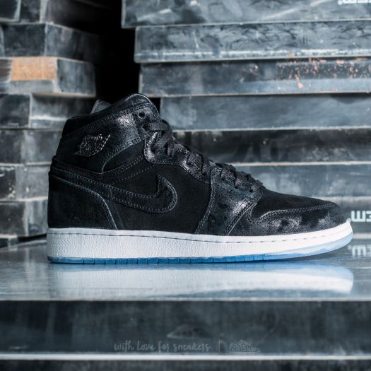 Scarpe donna Air Jordan 1 Retro Hi Premium HC GG Black Black White Gym Red Footshop