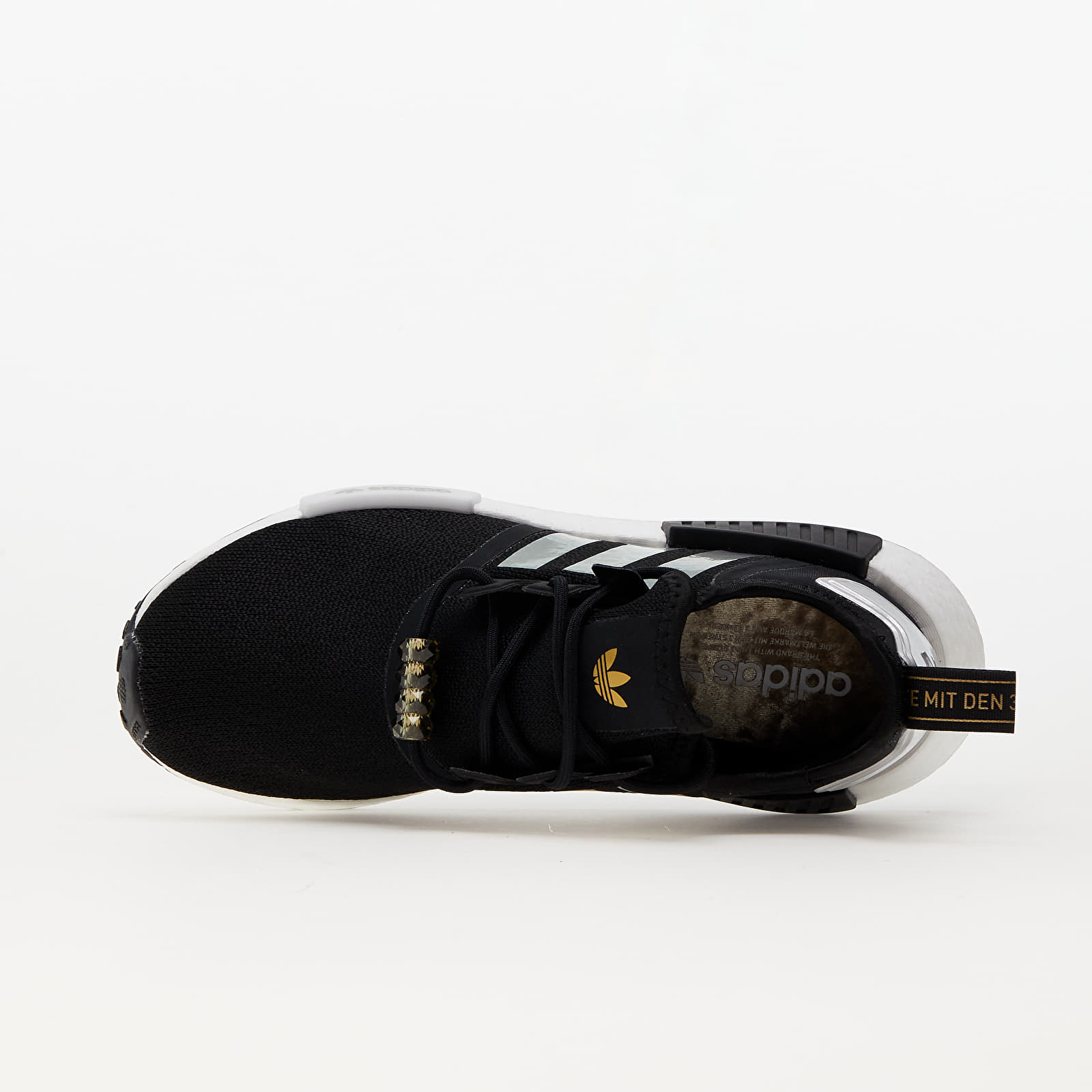 Adidas nmd on sale white black gold