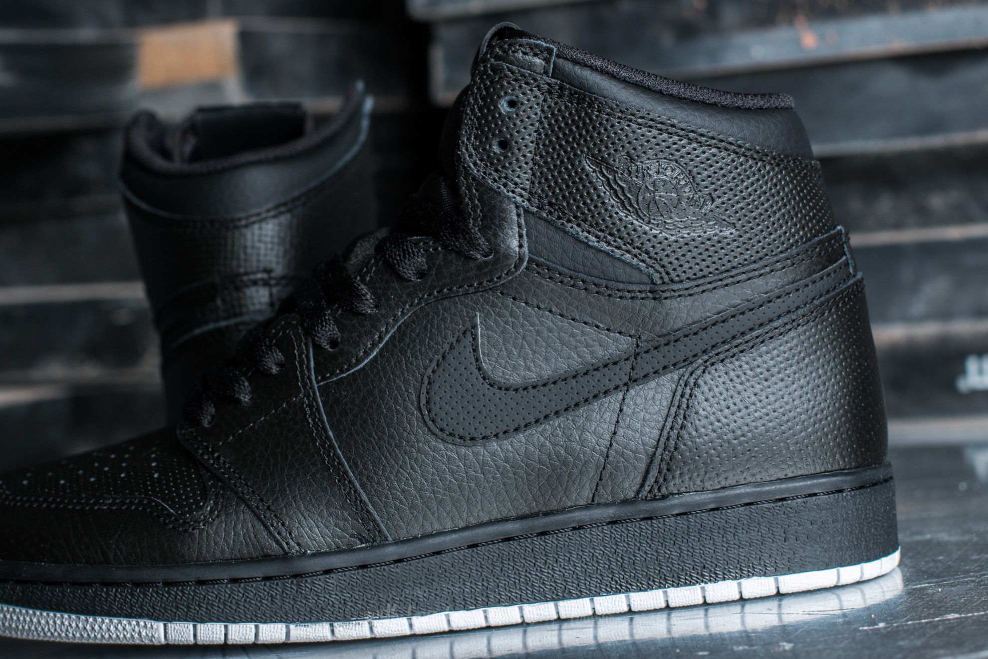 Women's shoes Air Jordan 1 Retro High OG BG Black/ White-Black