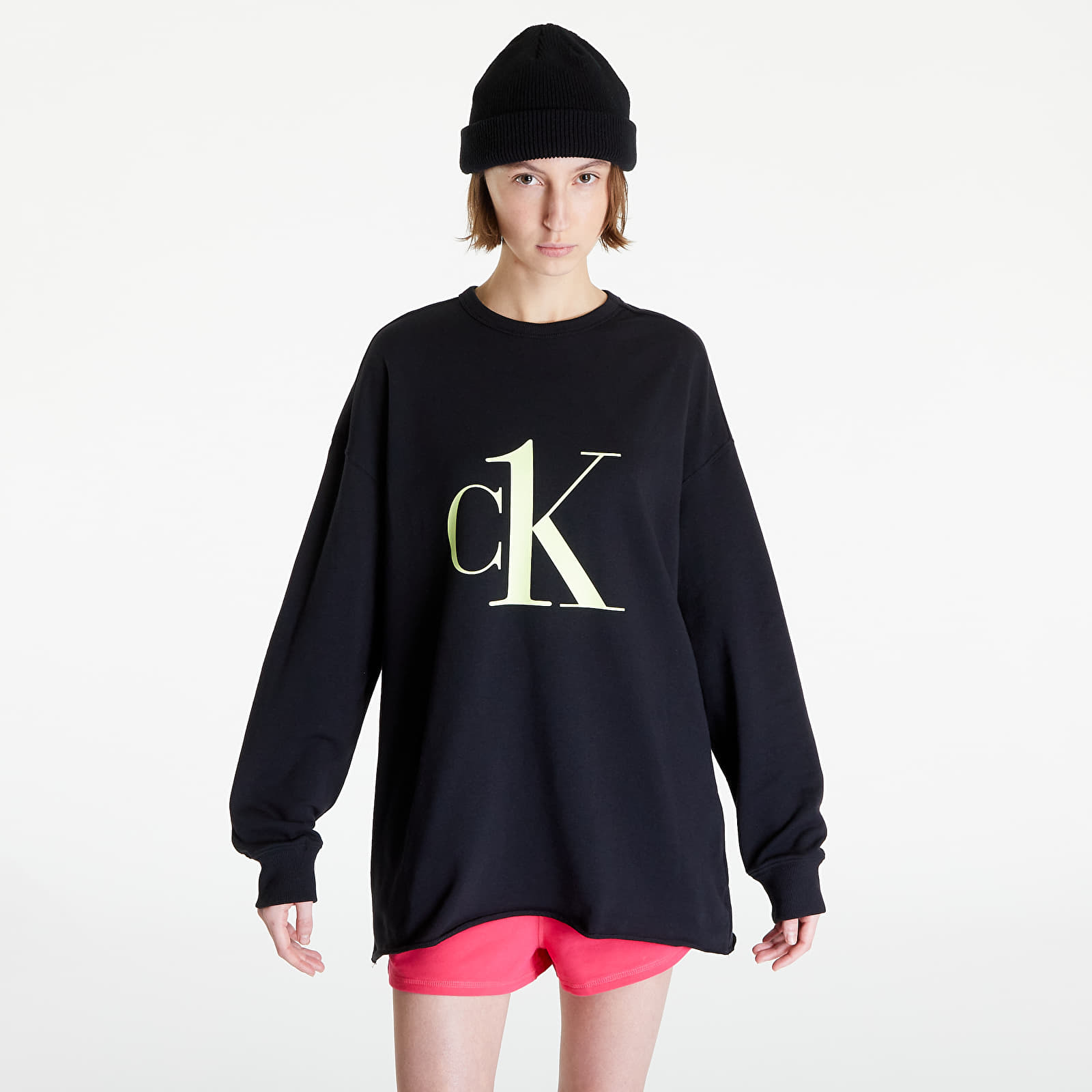 Levně Calvin Klein Ck1 Cotton Lw New L/S Sweatshirt Black