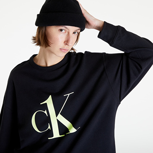 Calvin klein black sweatshirt womens outlet