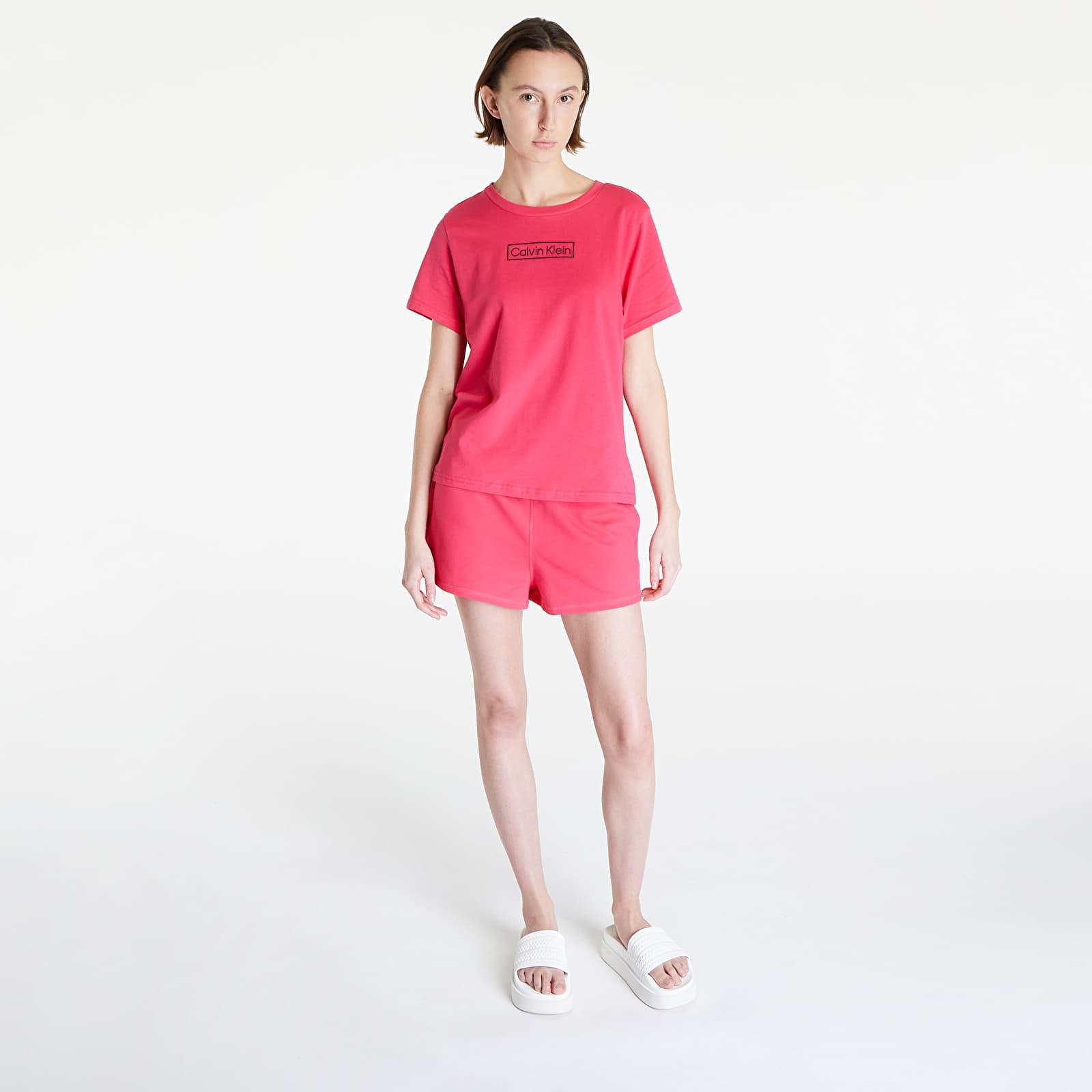 Pyjamas Calvin Klein Reimagined Her Lw S/S Short Set Pink Splendor