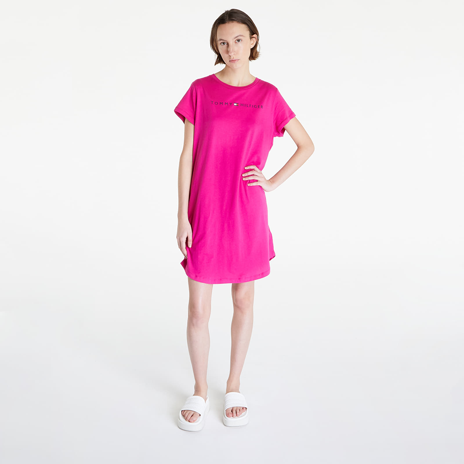 Pizsamák Tommy Hilfiger Sleep Short Sleeve Nightdress Pink