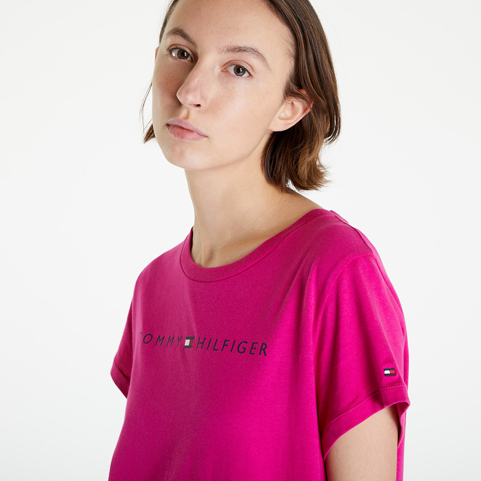 Pizsamák Tommy Hilfiger Sleep Short Sleeve Nightdress Pink