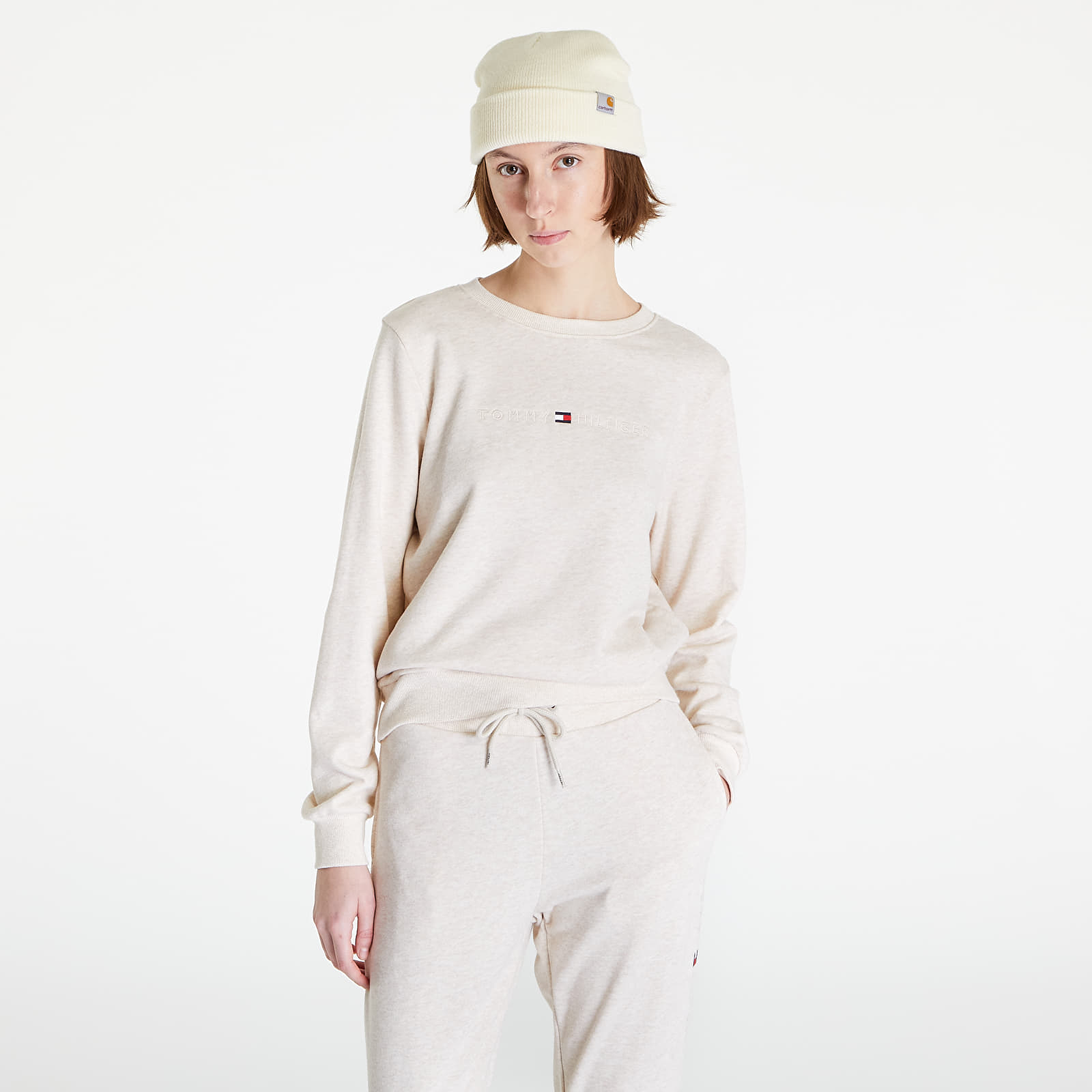 Sudaderas Tommy Hilfiger Icon 2.0 Lounge Track Top Heathered Oat