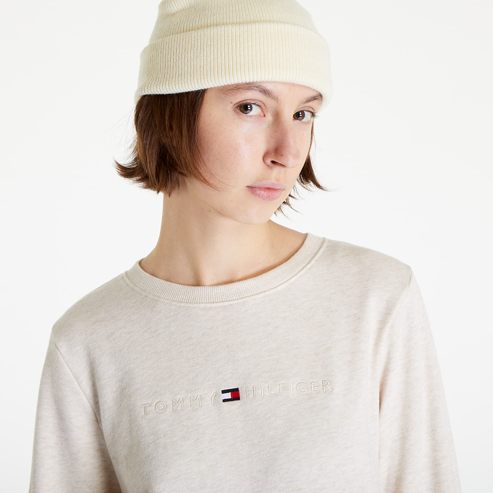 Sudaderas Tommy Hilfiger Icon 2.0 Lounge Track Top Heathered Oat