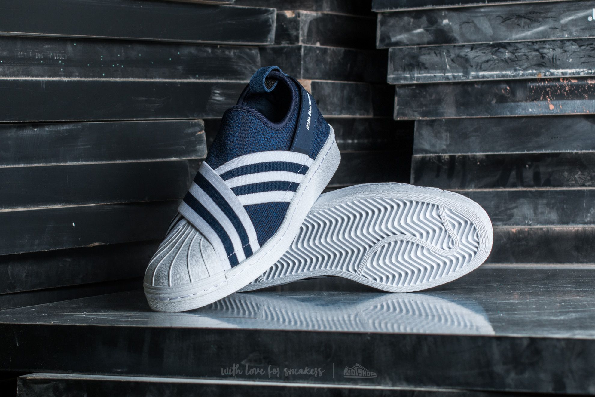 Adidas superstar slip on white sale mountaineering