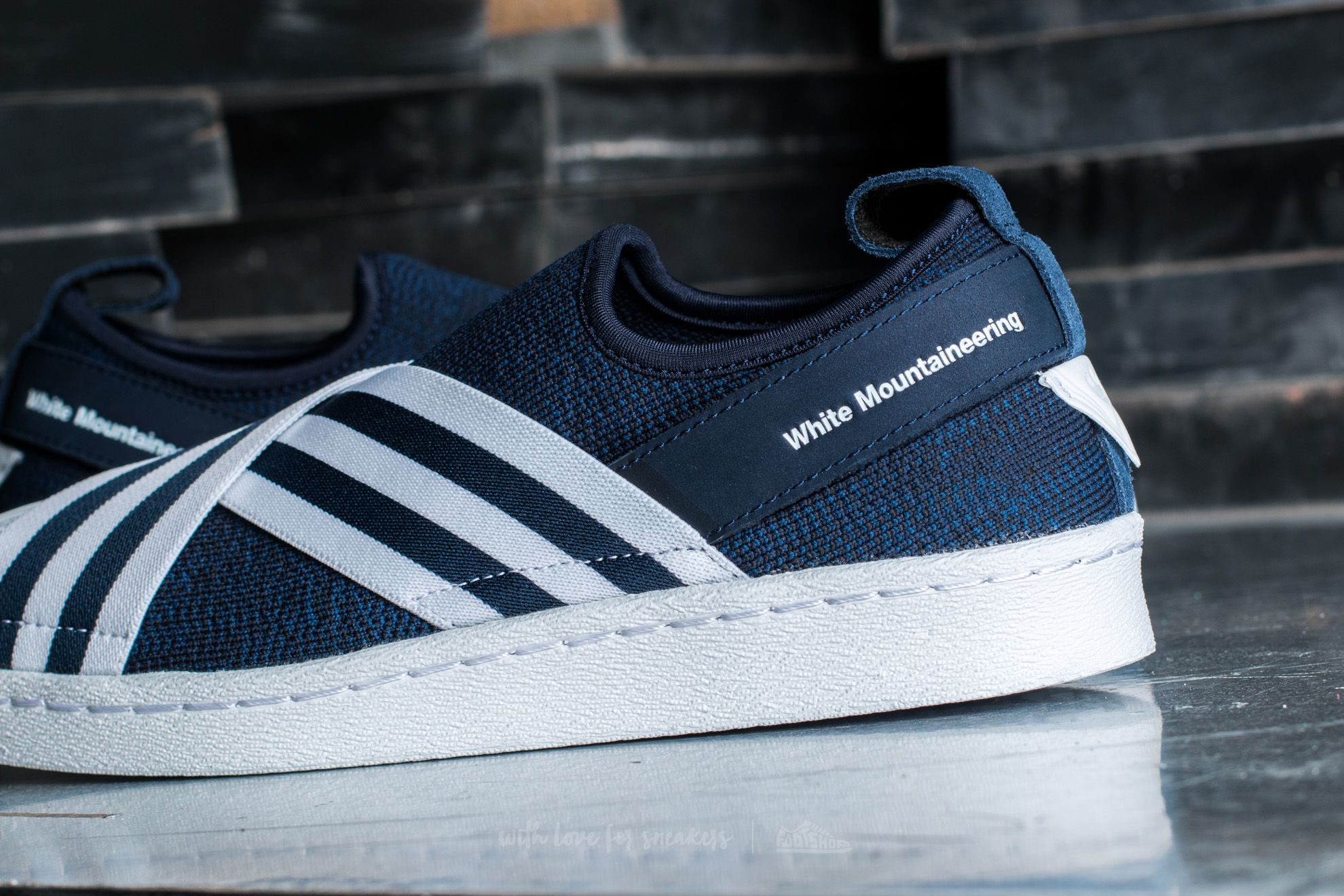 Adidas slip on white mountaineering hotsell