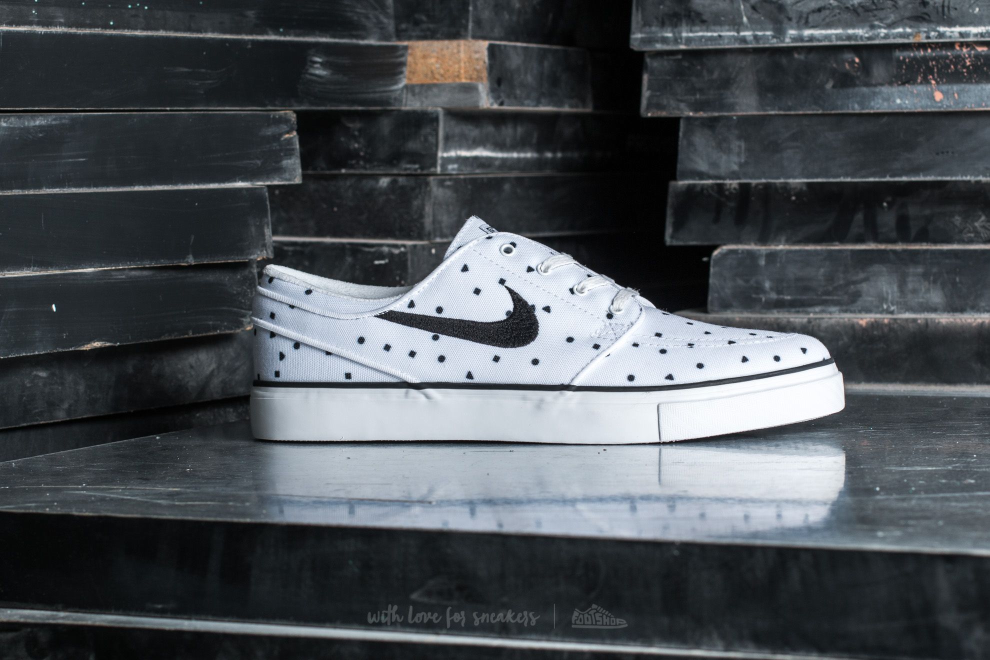 Sko til mænd Nike Zoom Stefan Janoski Canvas Premium White/ Black