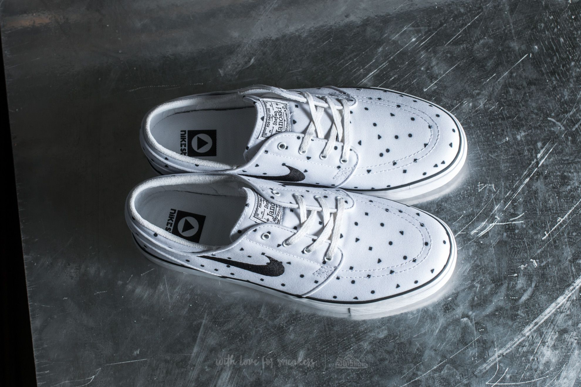 Sko til mænd Nike Zoom Stefan Janoski Canvas Premium White/ Black