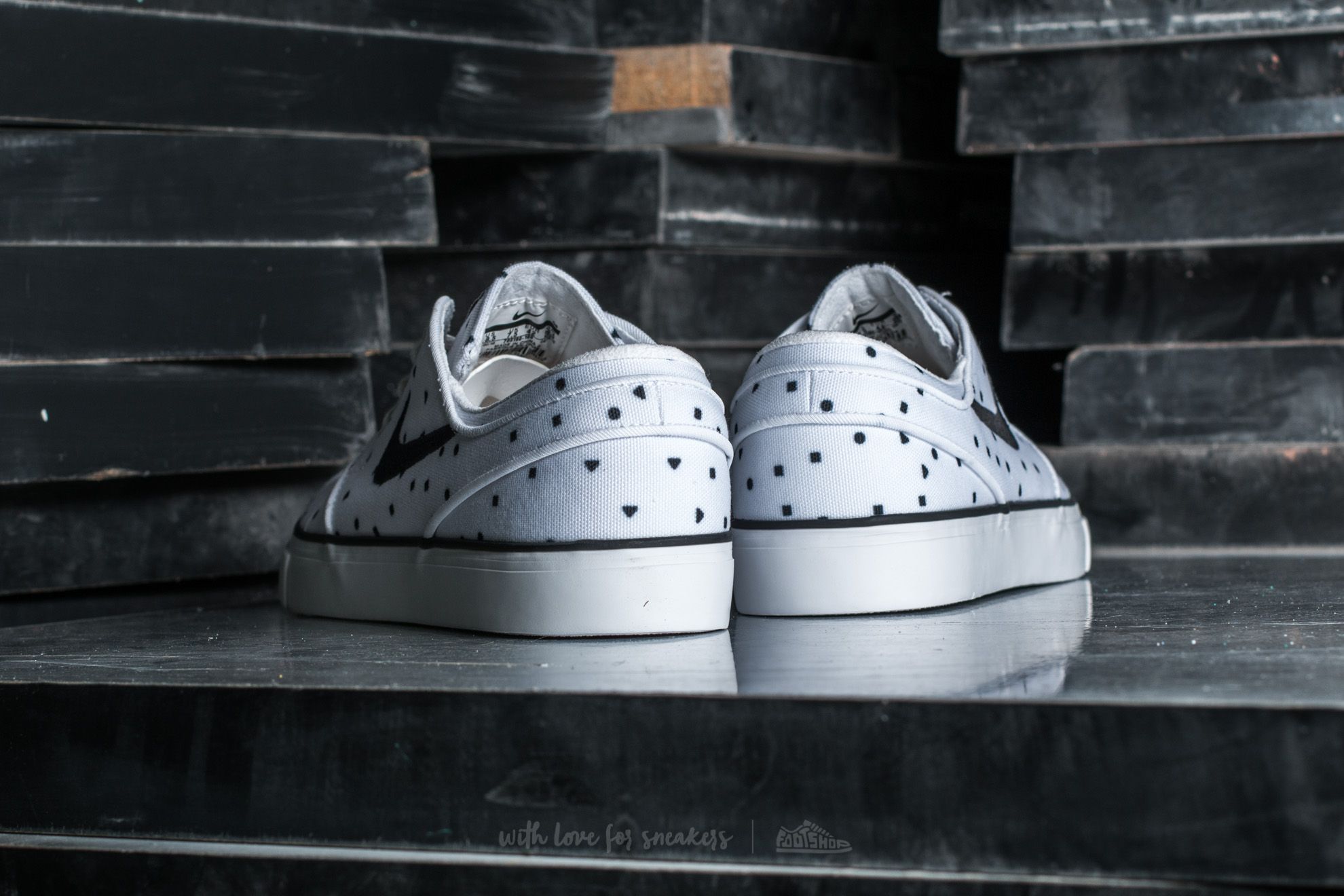 Sko til mænd Nike Zoom Stefan Janoski Canvas Premium White/ Black