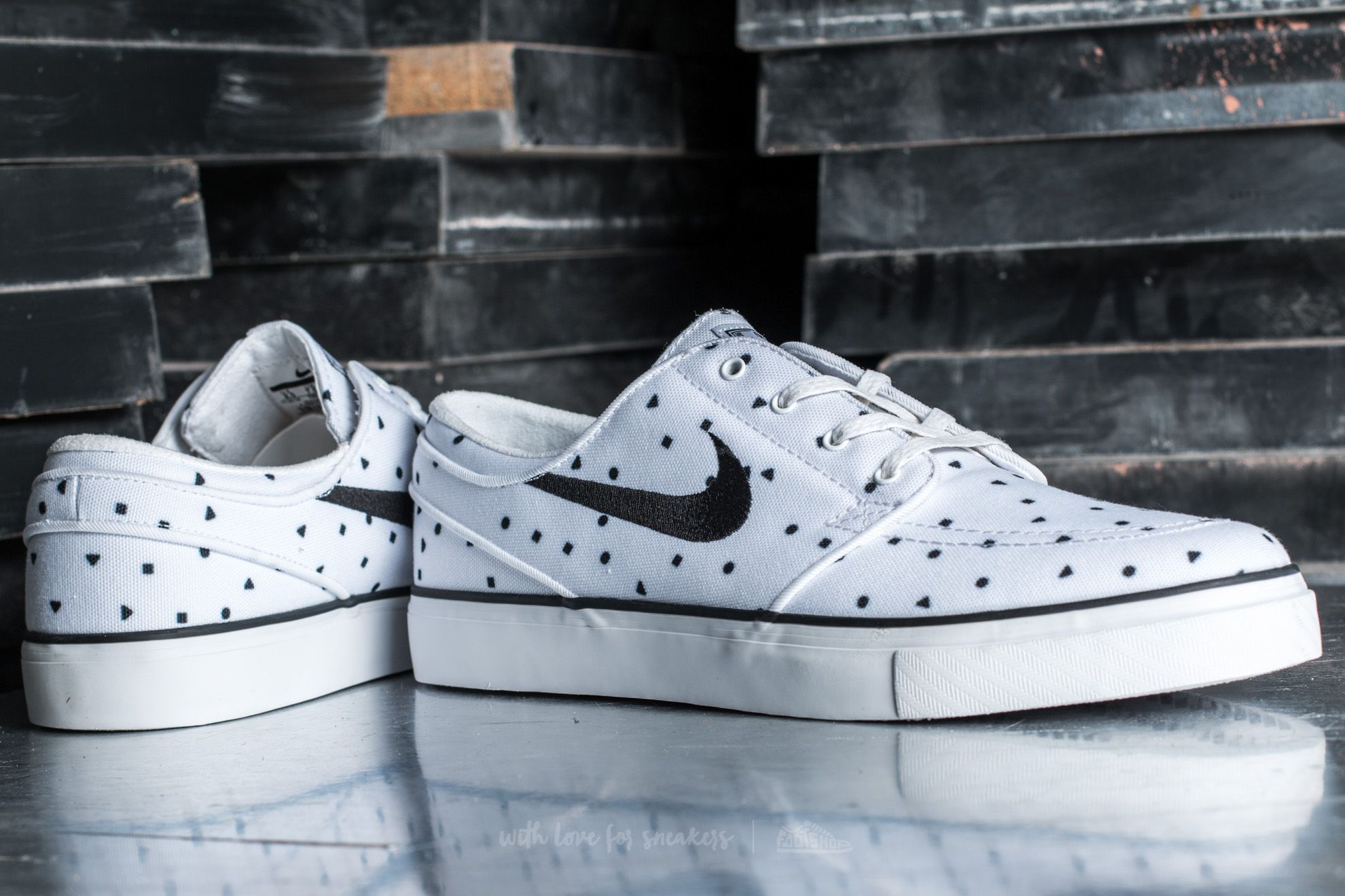 Sko til mænd Nike Zoom Stefan Janoski Canvas Premium White/ Black