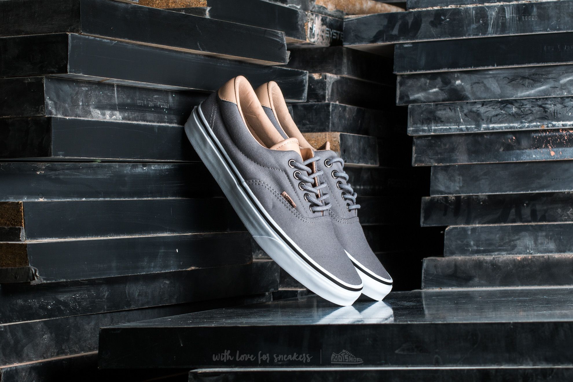 Men s shoes Vans Era 59 Veggie Tan Frost Grey True White