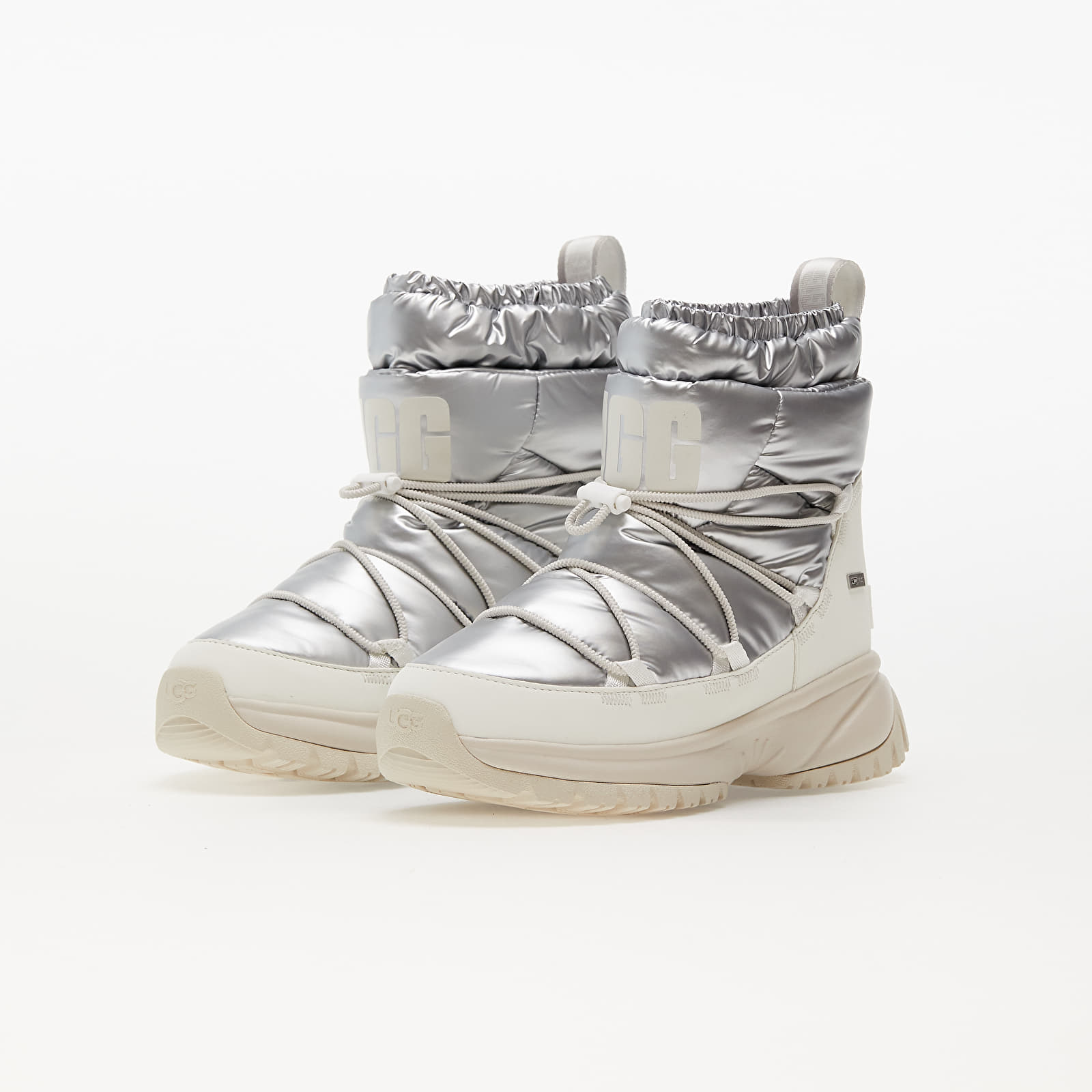 Women s shoes UGG W Yose Puffer Mid Brushed Silver Footshop