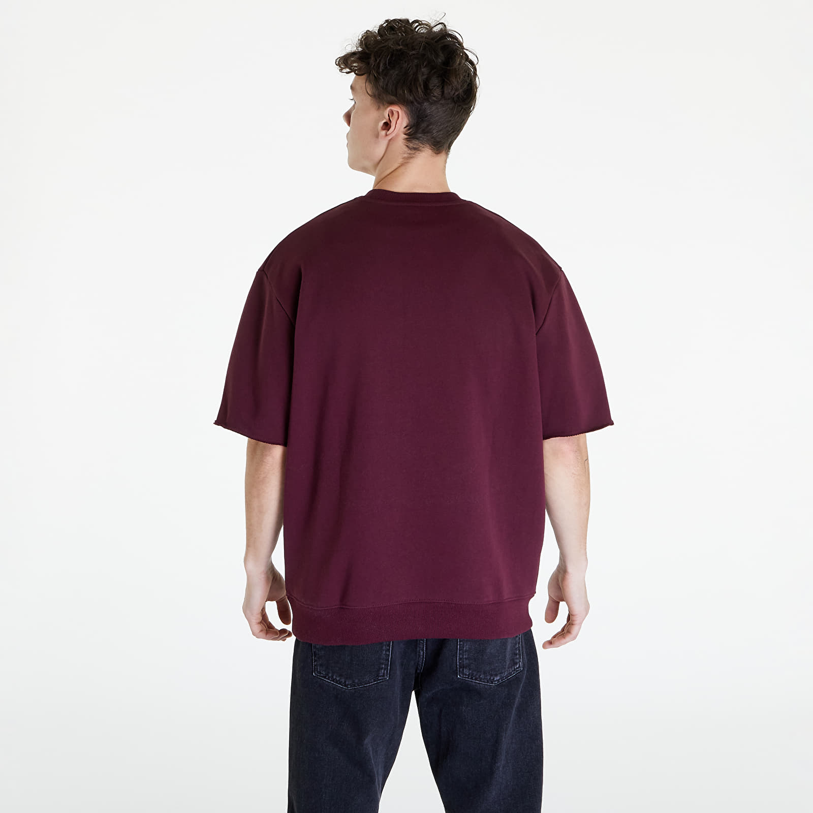 Mikiny Under Armour Project Hm Gym Hwt Crew Dark Maroon/ Blitz Red