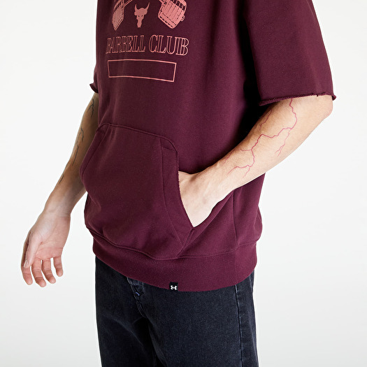 Sweatshirts Under Armour Project Hm Gym Hwt Crew Dark Maroon Blitz Red Footshop