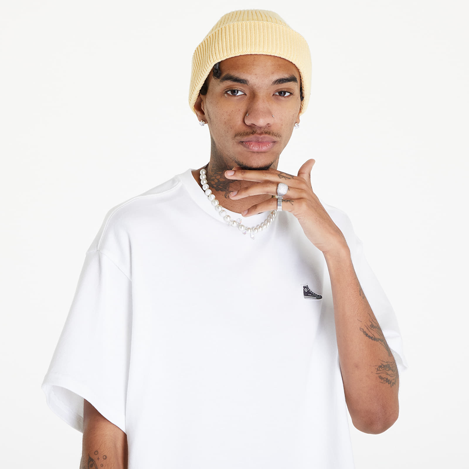 T-shirts Converse Converse Go-To Chuck Taylor Script Tee UNISEX White