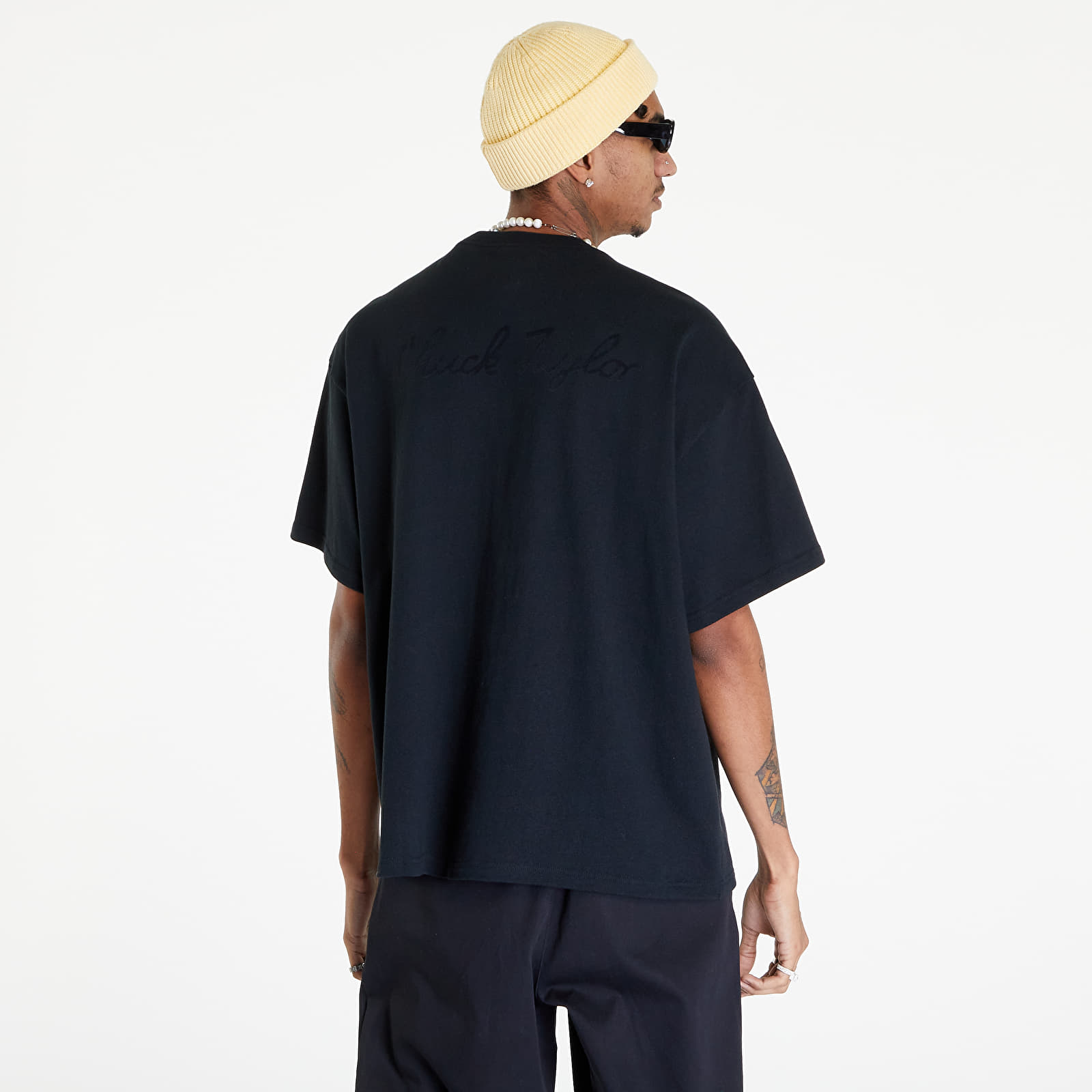 T-shirts Converse Converse Go-To Chuck Taylor Script Tee Black