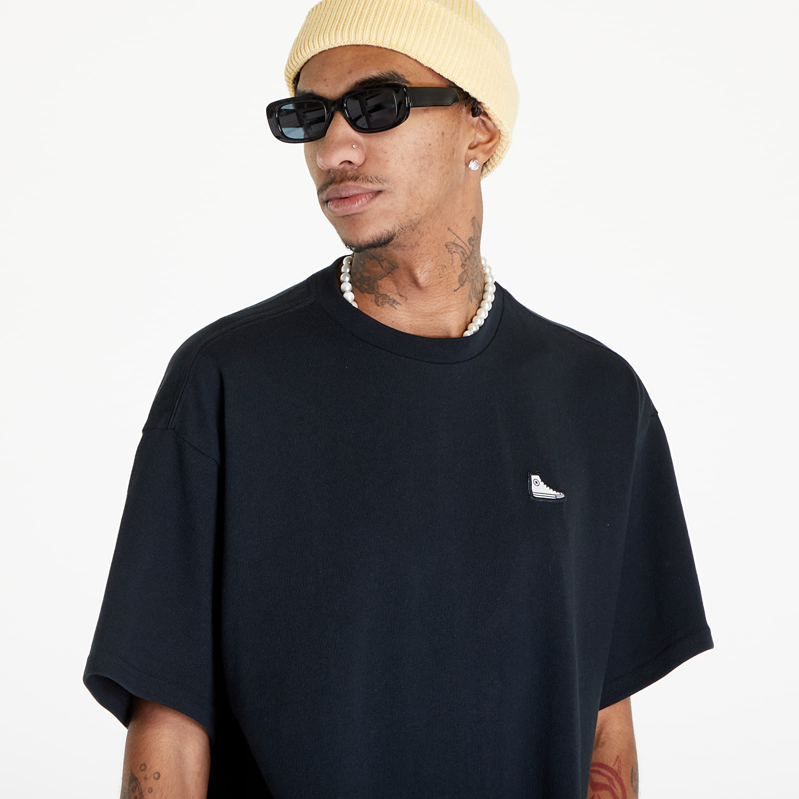 T-shirts Converse Converse Go-To Chuck Taylor Script Tee Black