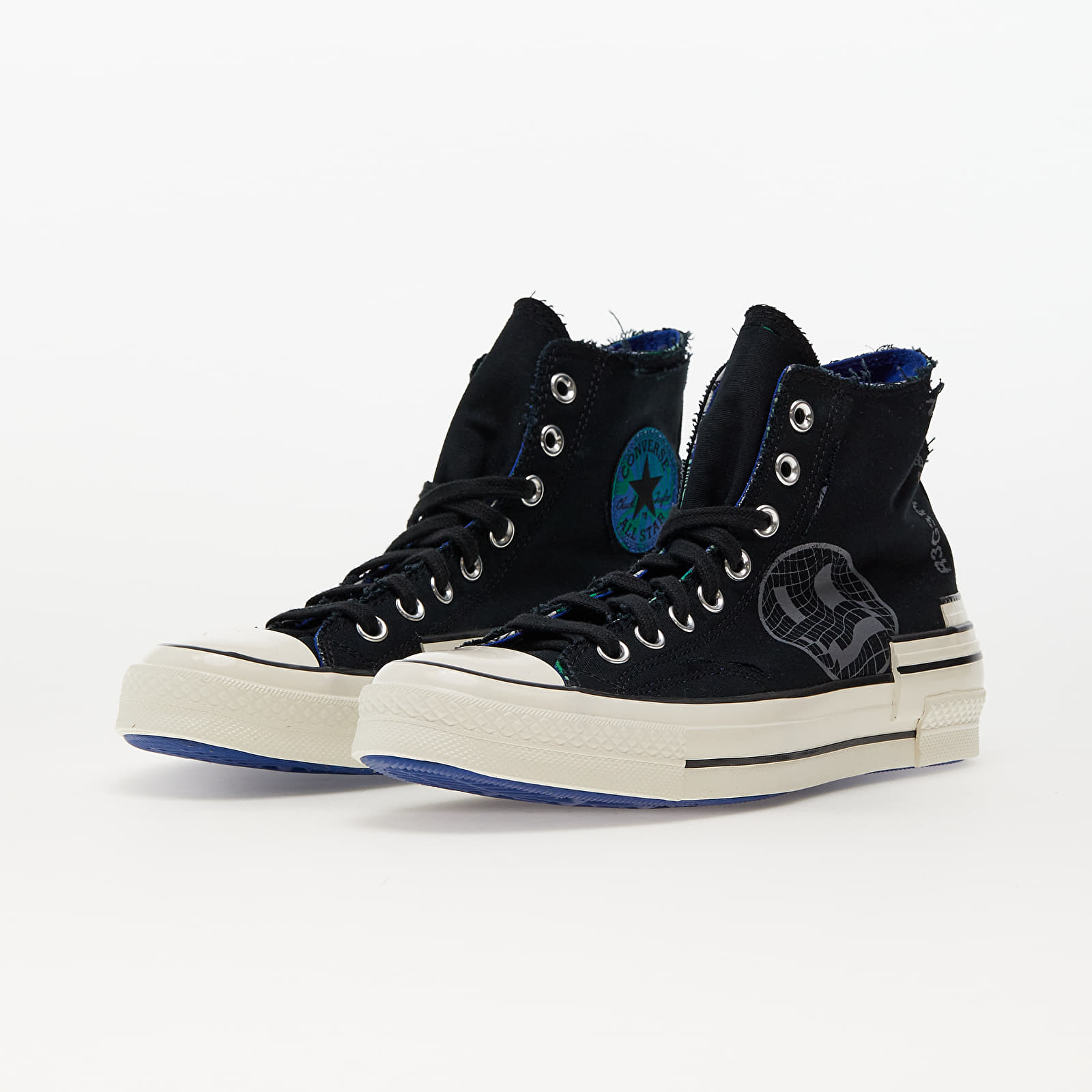 Férfi cipők Converse Chuck 70 Trippy Heel Black/ Iron Grey/ Blue
