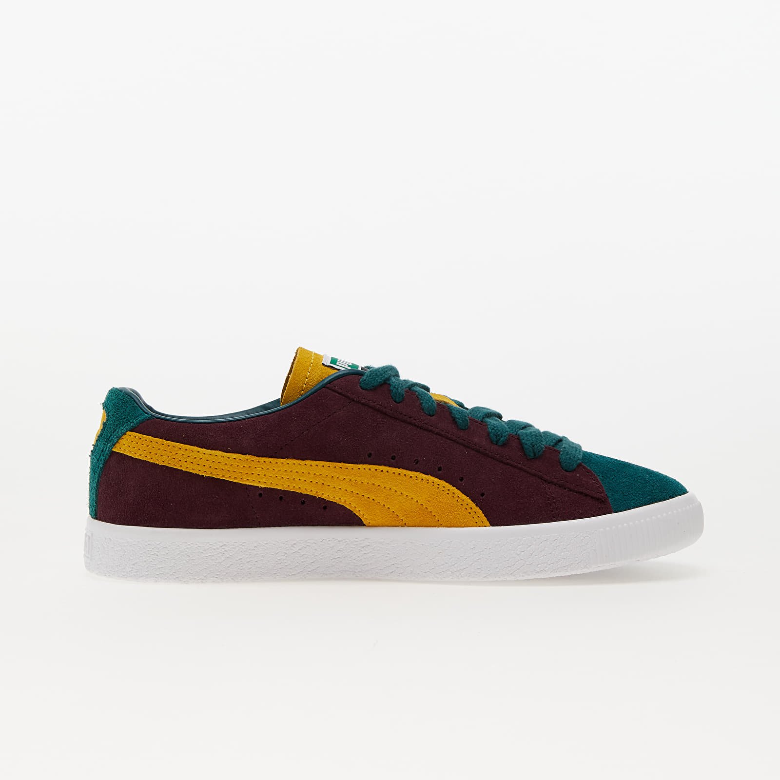 Férfi cipők Puma Suede VTG Teams Varsity Green-Mustard Seed-Aubergine