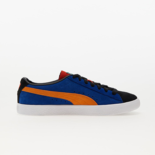 Puma suede black 2025 orange
