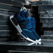 Adidas nmd r1 black on sale blue