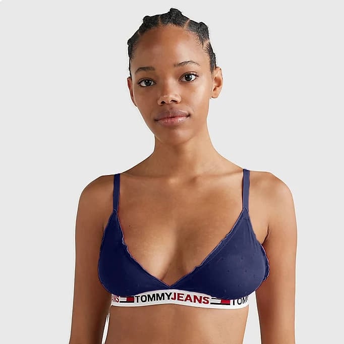 Soutien-gorge Tommy Jeans ID Mesh Unlined Triangle Desert Sky