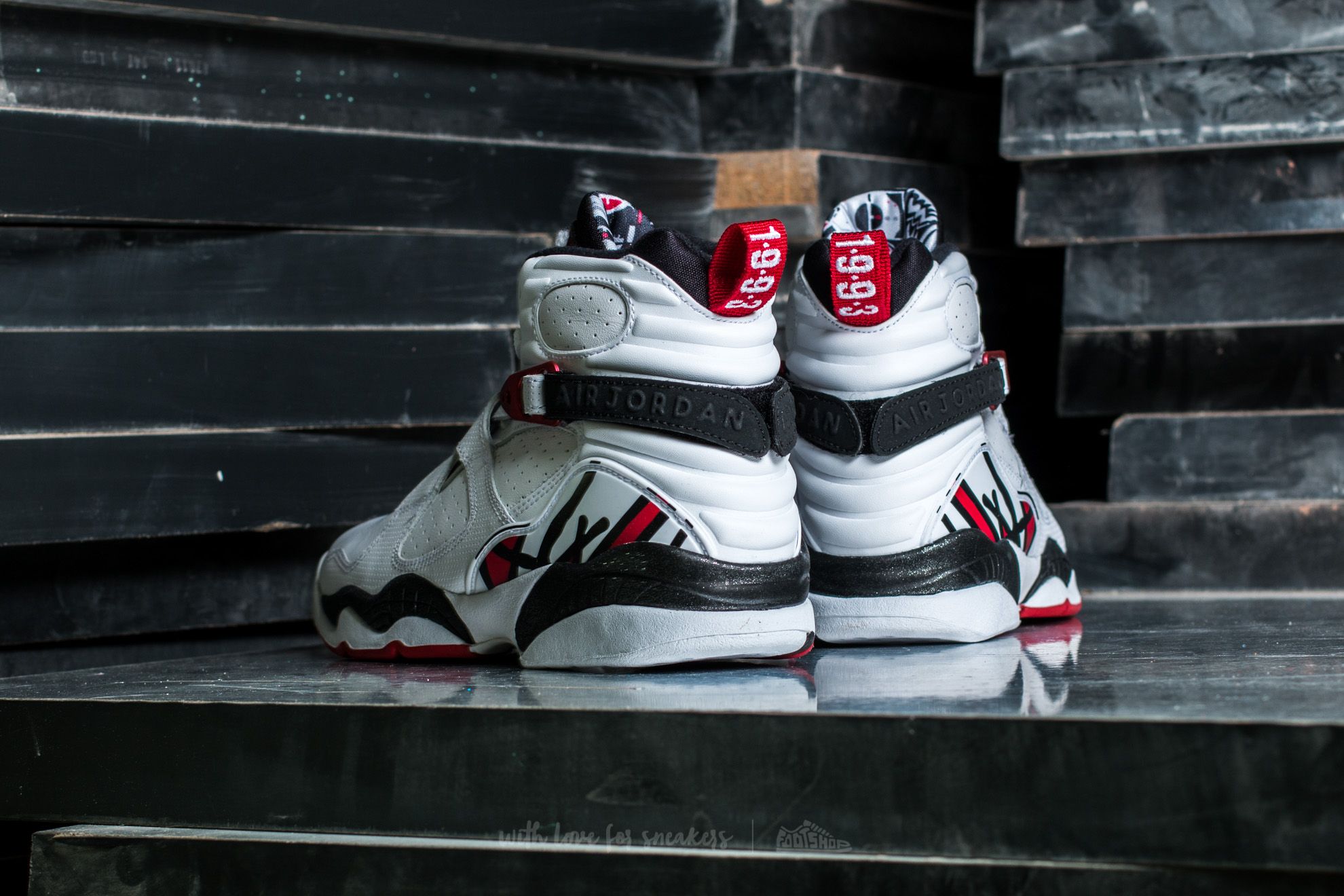 Jordan retro 8 red and white cheap