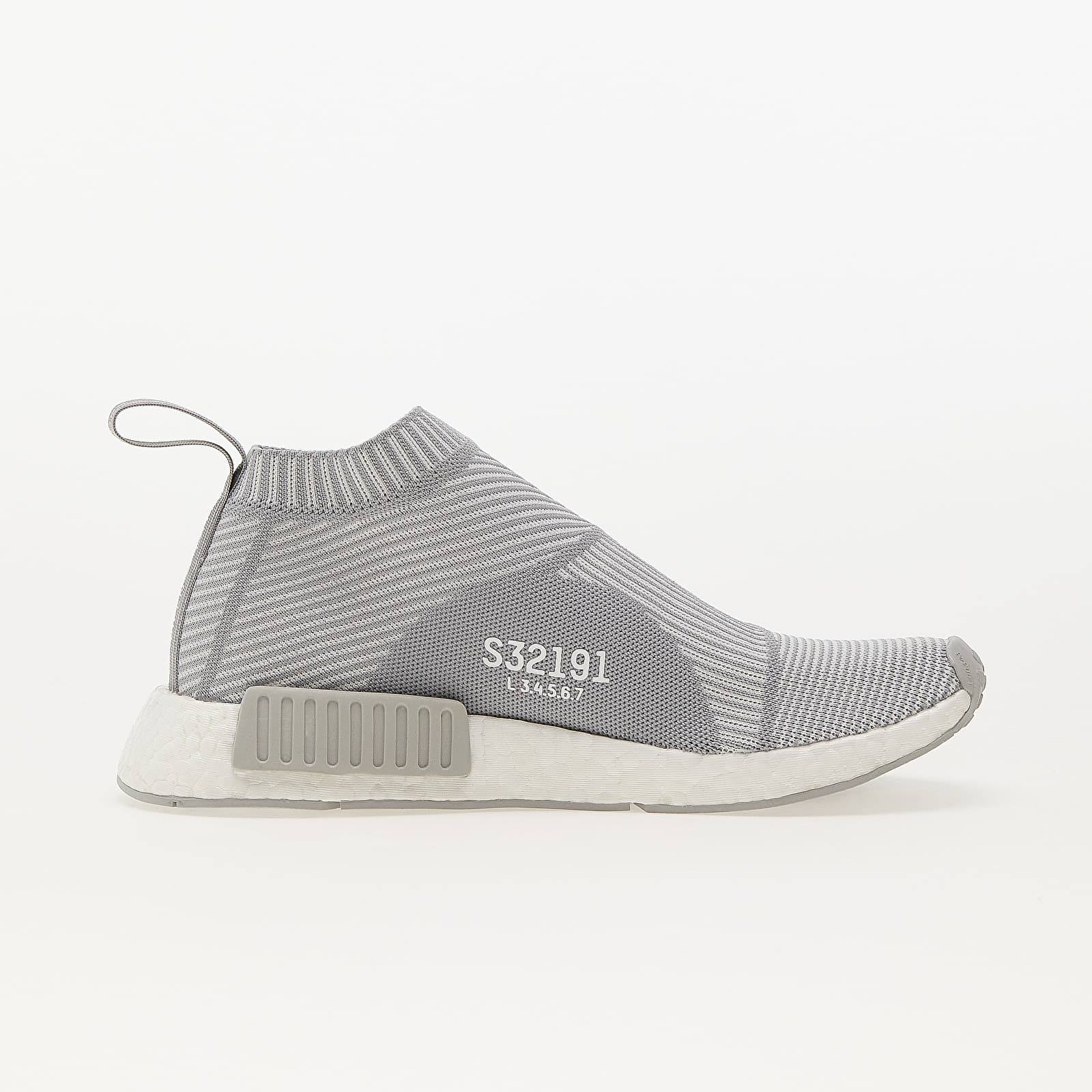 Scarpe uomo adidas NMD_CS1 Primeknit  Ftwr White/ Chrome Solid Grey/ Chrome Solid Grey