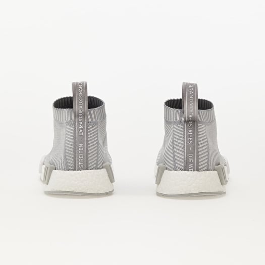 adidas NMD CS1 Primeknit Ftwr White Chrome Solid Grey Chrome Solid Grey