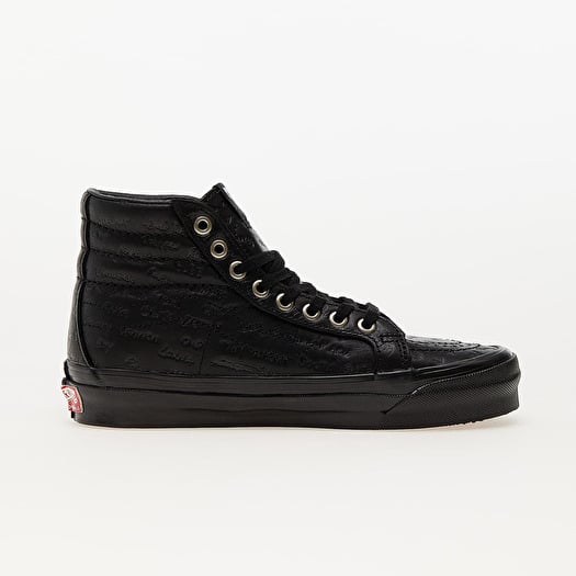 VANS VAULT Sk8-Hi ブラックレザー Men's shoes Vans Vault OG Sk8-Hi LX (Jim Goldberg) Black Leather