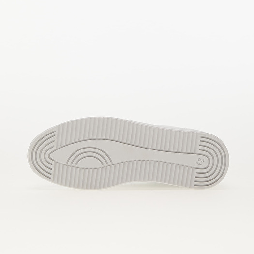 Filling pieces low top ripple nappa all white top