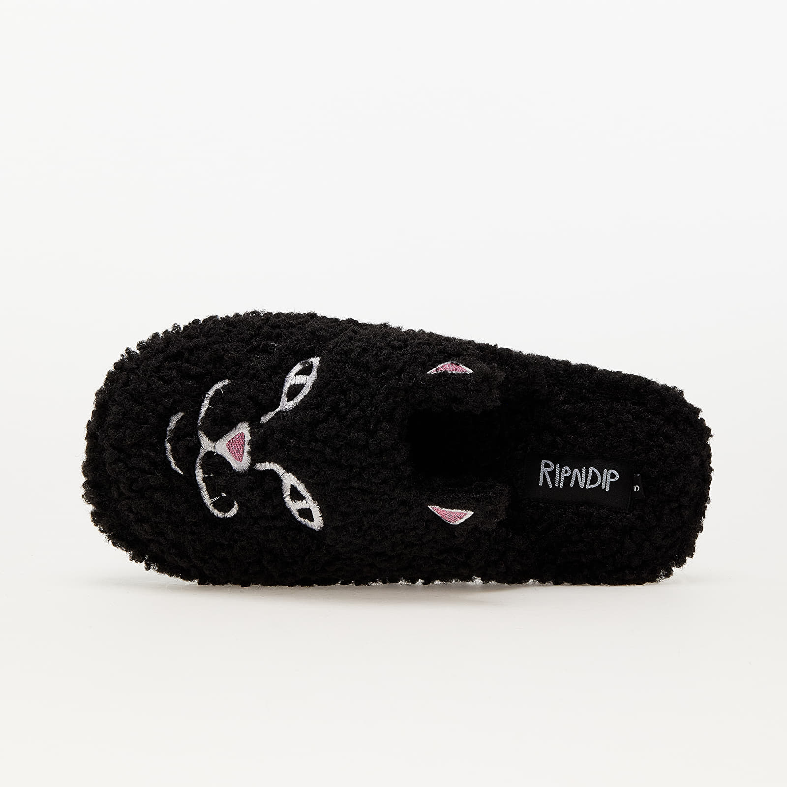Lysbilder RIPNDIP Jerm Face Fuzzy House Slippers Black