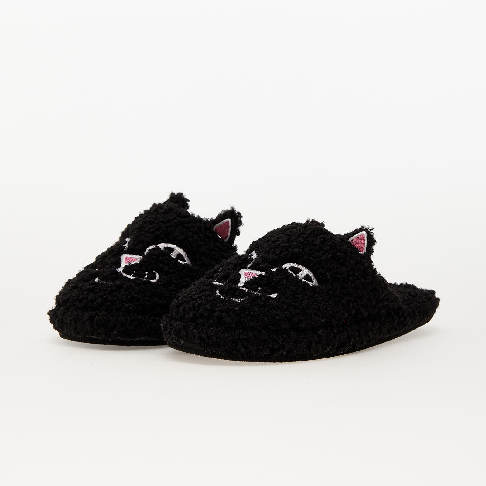 Lysbilder RIPNDIP Jerm Face Fuzzy House Slippers Black