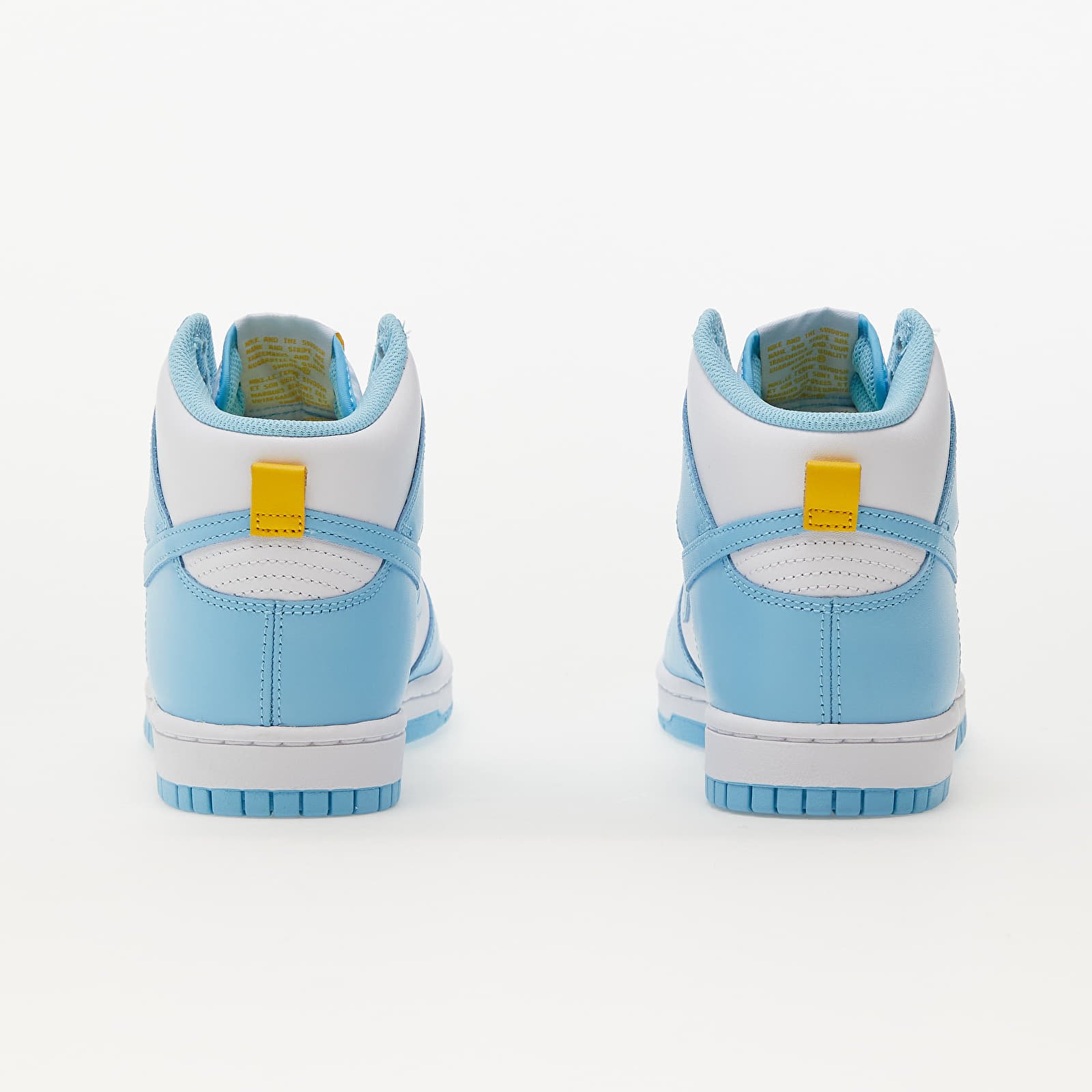 Nike dunk high blue and yellow online