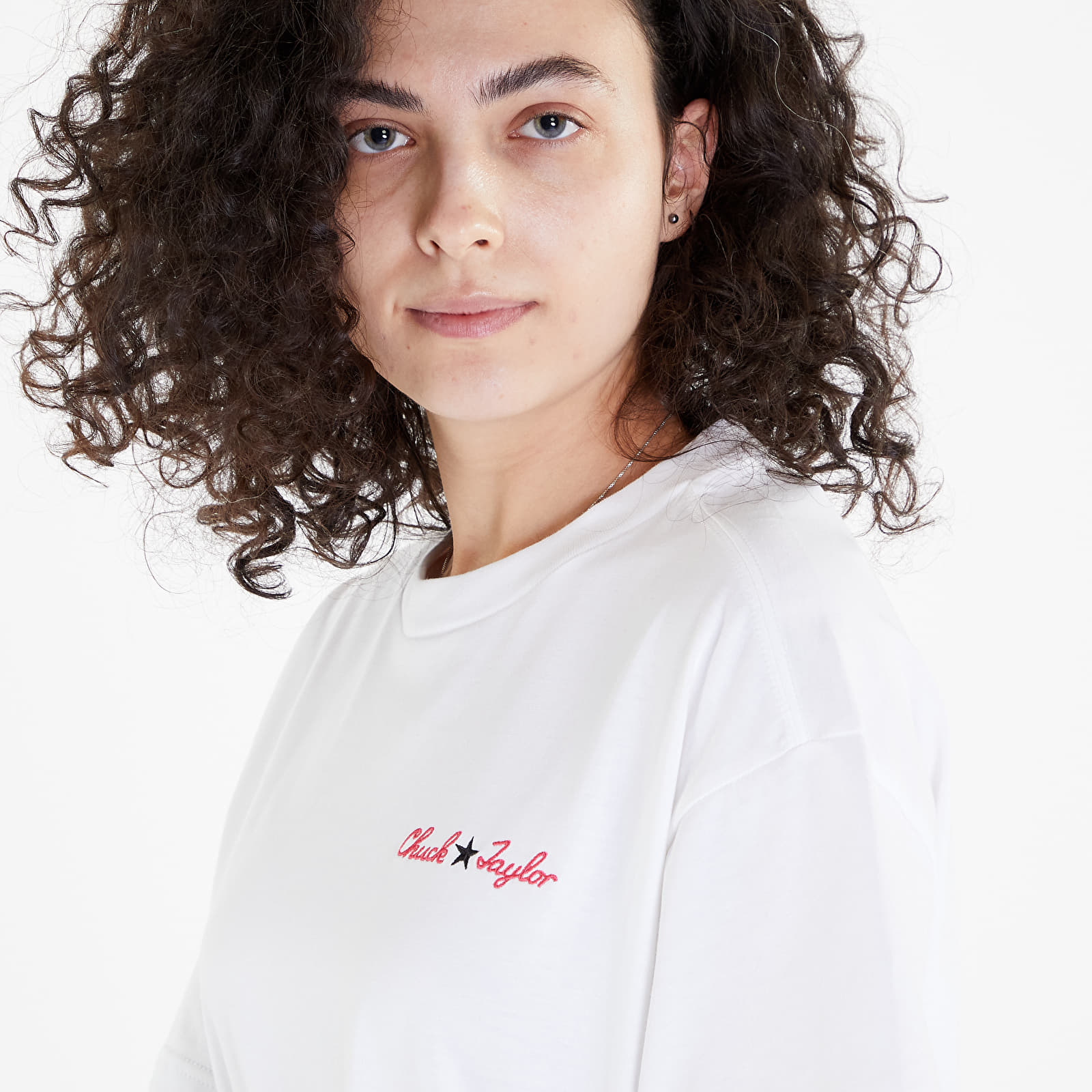 Тениски Converse All Star Oversized Tee White