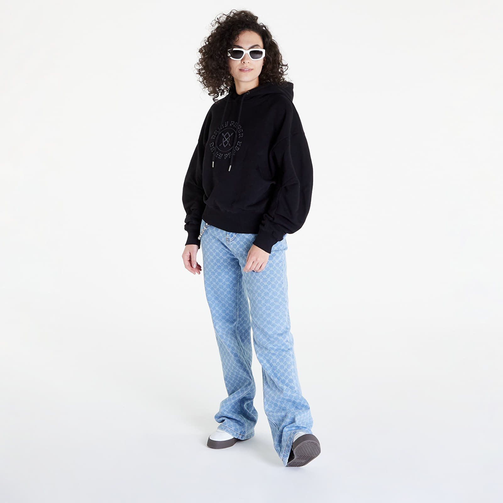 Puloverji   Daily Paper Poppy Hoodie Black