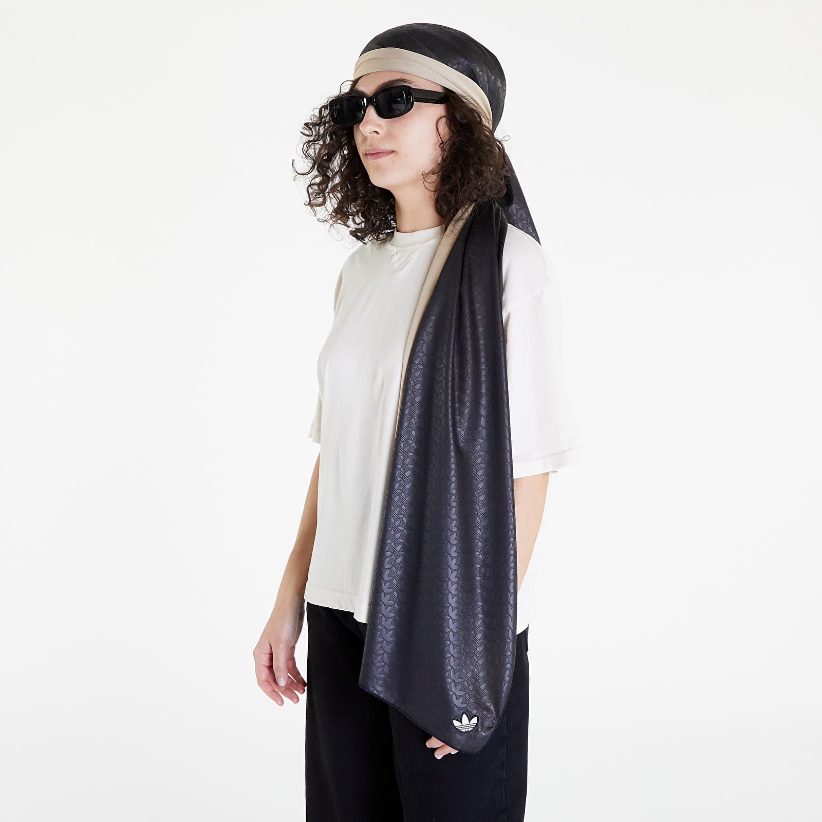 Scarves adidas Head Scarf Black/ Magic Beige