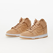 nike dunk high premium vachetta tan white women's shoe