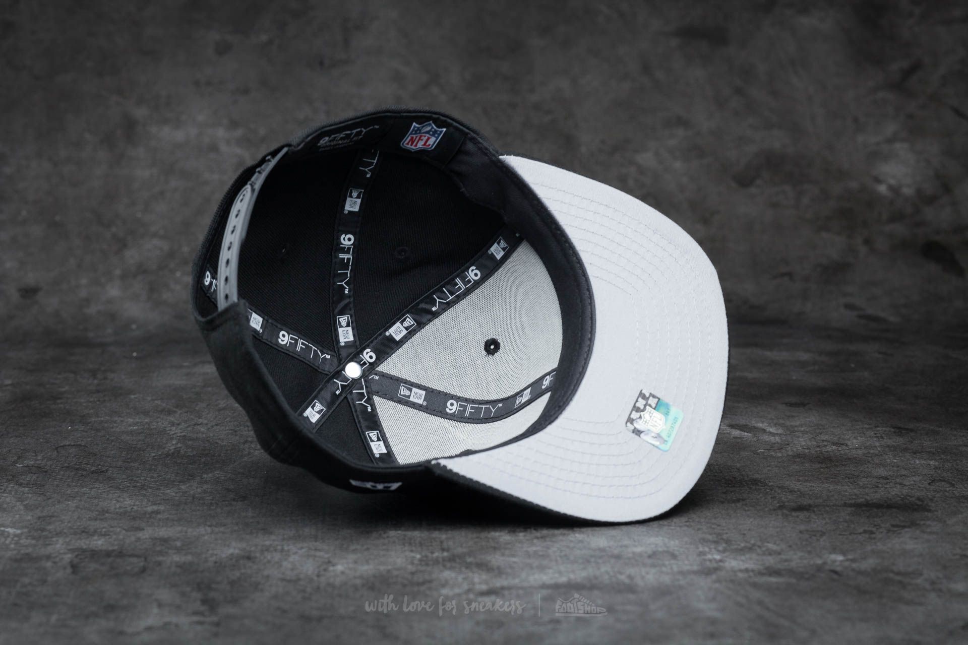 Caps New Era 9Fifty NFL Logo Shine Oakland Raiders Cap Black