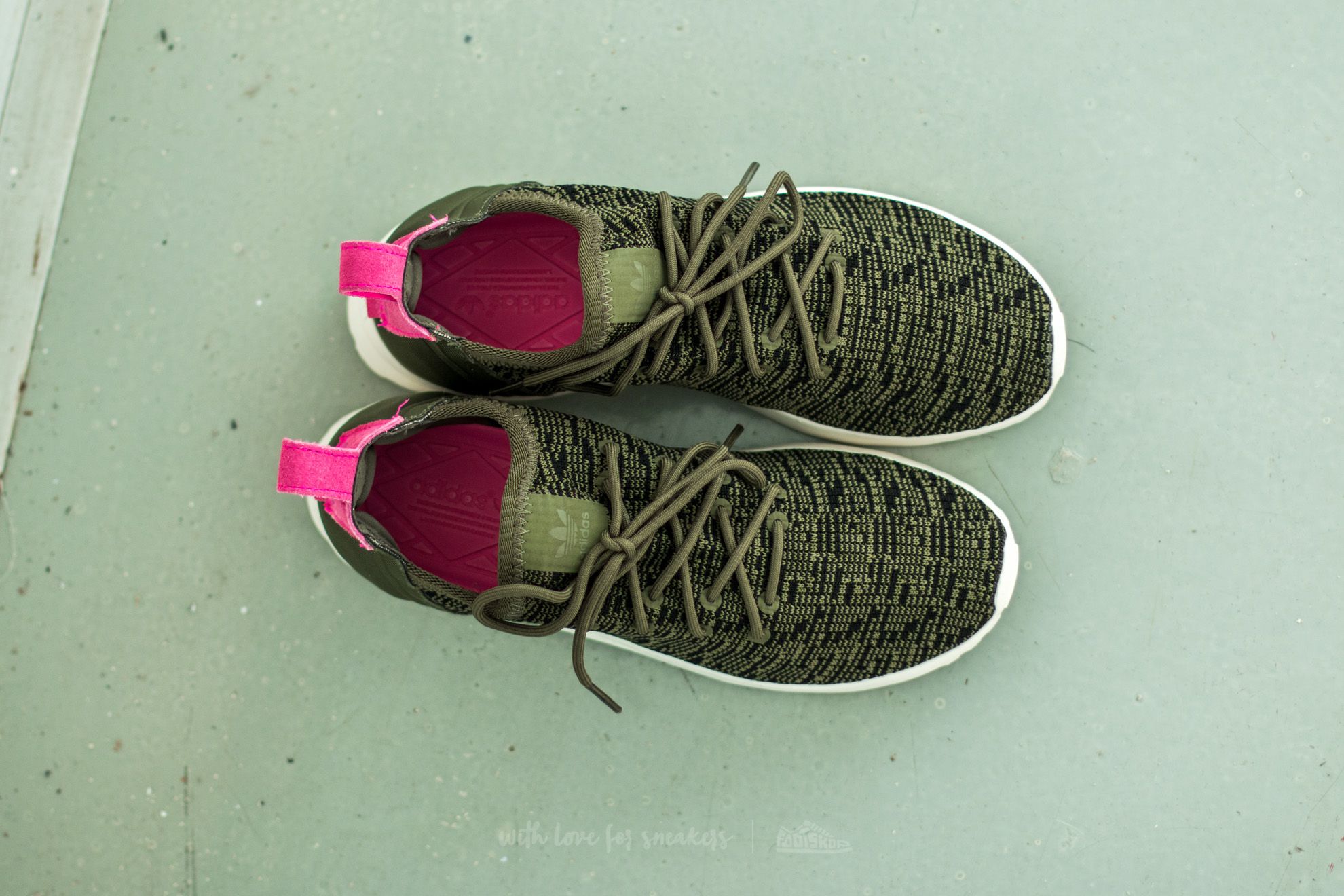 Women s shoes adidas ZX Flux ADV Virtue Sock W Olive Cargo Core
